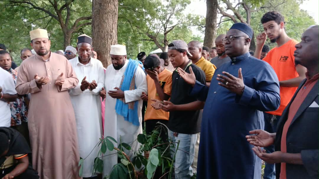 Islamic community gathering in Tanzania
